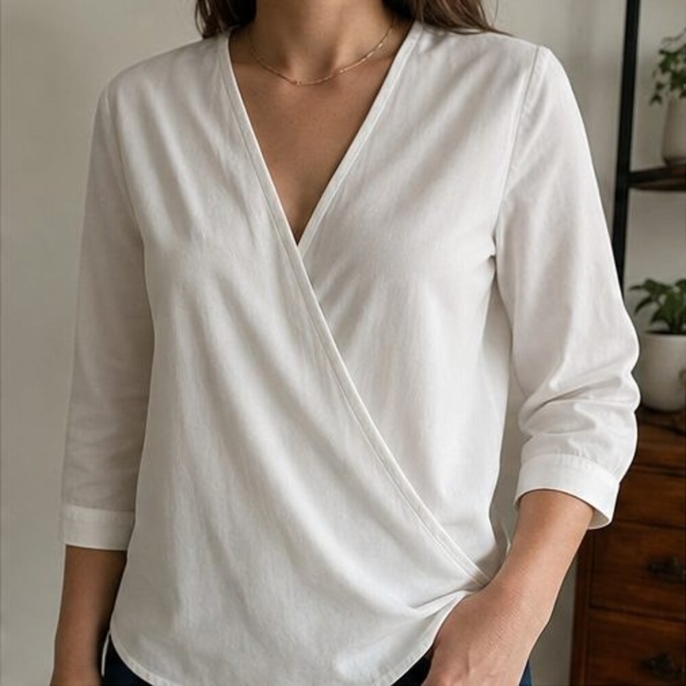 Ivory Ruffle Blouse - Picture 2 of 6